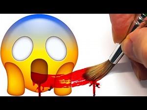 HORROR Artist Draws Emojis in SCARY Styles 😱✍️