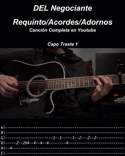 @vic_requintos on Instagram: "DEL Negociante - Los Plebes del Rancho de Ariel Camacho Tutorial Tabs - Requinto / Acordes / Adornos #requinto #guitarra #regionalmexicano #corridos #losplebesdelrancho"