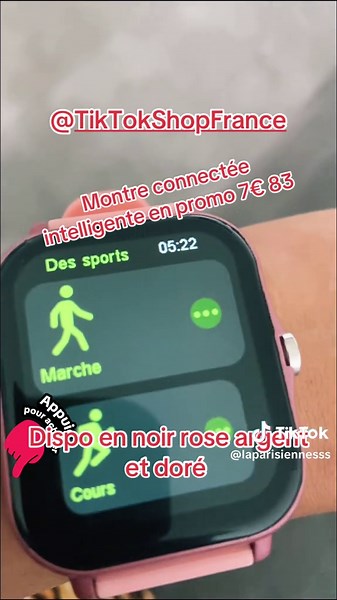 Montre connectée intelligente avec plein d’applications ont peut passer et recevoir des appels ! Depuis la montre, pour la conecter au smartphone vous avec un icône sur la montre avec Qr code que vous flashez avec téléphone pour télécharger l’application une fois télécharger vous renseigner votre numéro de téléphone et la montre et conecter a votre téléphone tous est bien expliqué sur le manuel fournie avec la montre et le chargeur en promo ! A 7€ profitez en! Pour la commander clique sur le cad