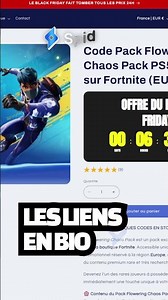 Obtiens Code FLOWERING CHAOS sur Fortnite (Sans achat PS5) #shorts