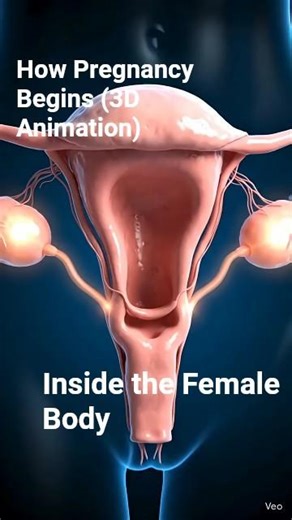 Female Reproductive System, Fertilization| How Baby is Formed #medicalanimation#Fertilization#shorts