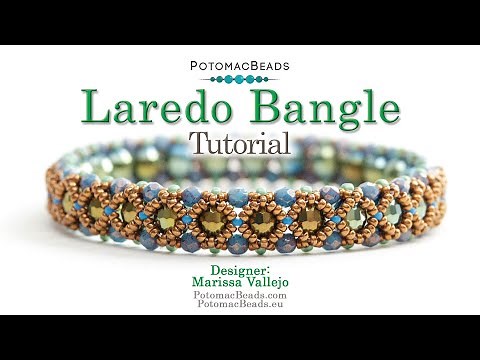 Laredo Bangle- DIY Jewelry Making Tutorial by PotomacBeads