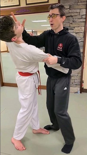 Uechi Ryu Bunkai Kanshu triple strike #karate #martialarts #uechiryu #bunkai #kata #application