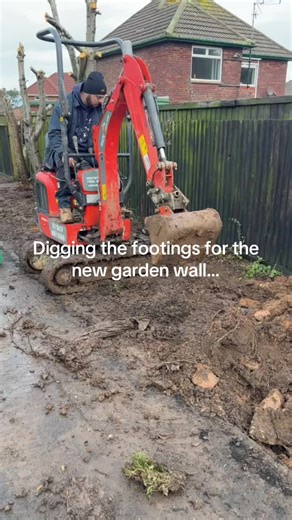 Digging Footings for a New Garden Wall