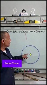 60K views · 1.1K reactions | Marking the center of the circle using a compass. | Andre Tome | Facebook