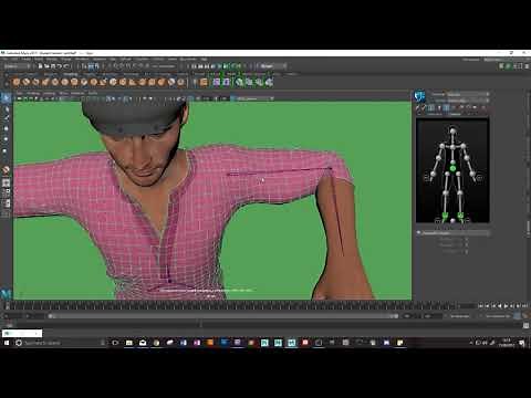 Advanced skin weighting in Maya: Pose space deformation