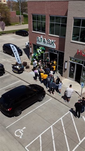 1.1K views · 46 reactions | The energy is unreal! The line is already forming outside our new Stack Wellness Fountains location. Come see what the hype is all about — we’re just getting started! | Stack Wellness Cafe | Facebook