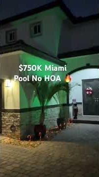 $750K in Miami… NO HOA?! 😳🔥