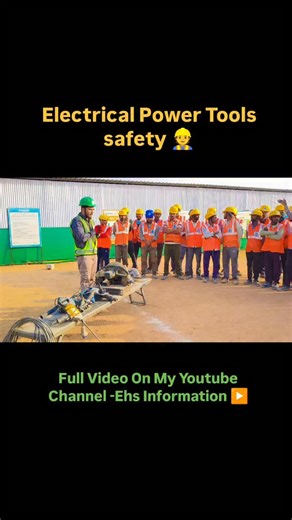 Ehs_2020 on Instagram: "Electrical Power Tools Safety Training.. #electrical #power #tools #safety #reels"