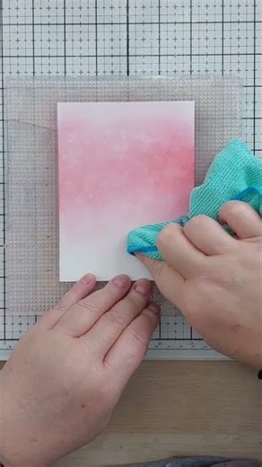 Create Subtle Backgrounds with Embossing Ink!