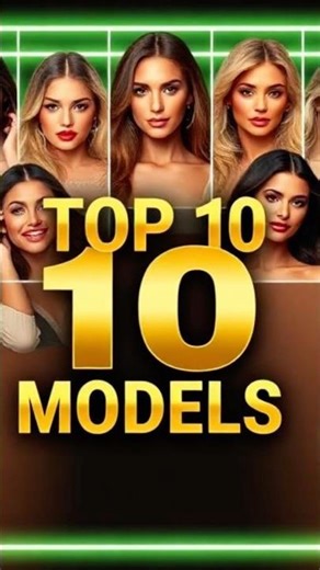 Top 10 Global Supermodels 2025 💖#top10 #hollywood #shorts