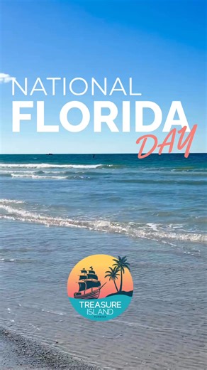 Happy National Florida Day from Treasure Island! 🏝️ Where the sunsets show off, the beach is relaxing, and “island time” is a lifestyle. | The City of Treasure Island, Florida