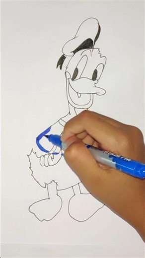 how to draw Donald Duck