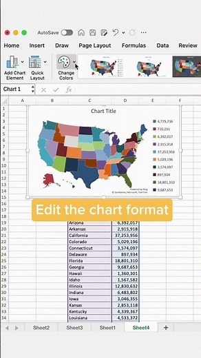 Map Chart in Excel