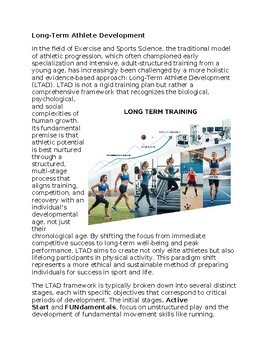 Long Term Training in Exercise & Sports Science Worksheet Classwork Homework