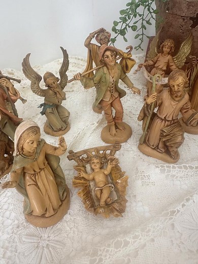 Vintage Italian Fontanini Nativity Set - Creche - Etsy