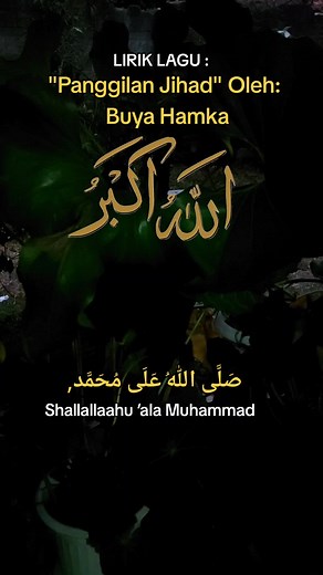 Lirik Lagu Panggilan Jihad oleh Buya Hamka