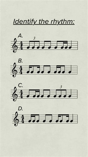 253K views · 1.1K reactions | Which rhythm do you hear? Let us know in the comments! #musictheory #musiceducation #rhythm | Musicnotes | Facebook