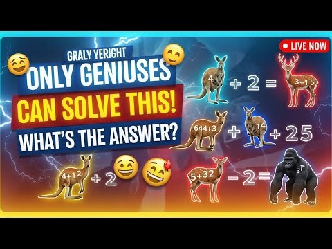 99% FAIL THIS ANIMAL MATH PUZZLE 🧠🐘🐒 | Can You Solve It LIVE?