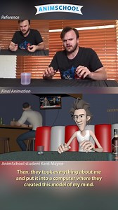 When I was institutionalized 🧠💻 Check out how reference becomes animation in this awesome shot by AnimSchool graduate Kent Mayne! Learn more at AnimSchool.edu and level up your 3D animation skills today! 🚀💫 Audio source: 12 Monkeys (1995) #12Monkeys #CharacterAnimation #AnimationBehindTheScenes #3DAnimation #AnimSchool | AnimSchool