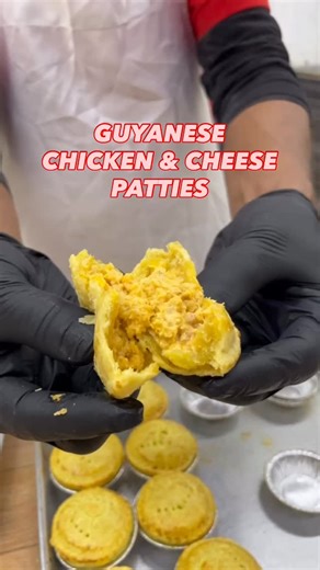 Sybil's Hillside Bakery & Restaurant on Instagram: "GUYANESE CHICKEN & CHEESE PATTIES READY FOR YOUR HOLIDAY PARTIES 🇬🇾 AVAILABLE DAILY ! ONLY AVAILABLE: 📍159-24 Hillside Ave Jamaica, Queens . . #guyanesepatties #guyana #patties #chicken #cheese"