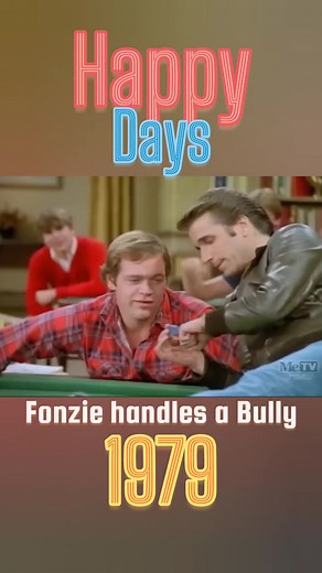 Happy Days - 1979 - Fonzie handles a Bully - Happy Days was one of those shows I would watch as a kid whenever I was home during the day