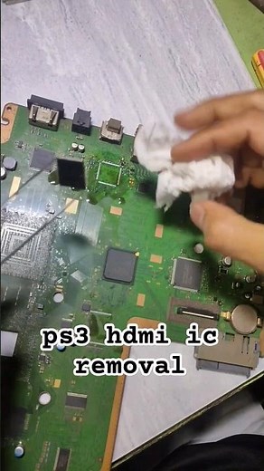 ps3 hdmi ic removal #ps3repair #playstation