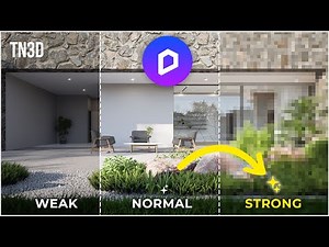D5 Render 2.8 Built-in AI Enhancer in 3D Rendering is Amazing! #aienhanced3d #airender #d5render