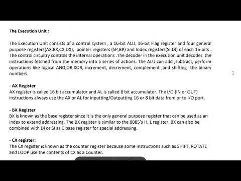 Microprocessor 8086 architecture