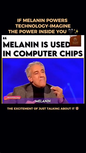 Melanin Rebirth/Spiritual Awakening/ Matrix Reveal on Instagram: "#bornagain When a curious mind meets melanin science 🌞💻 watch him get fascinated by how melanin works… and yes, it’s even in tech like computer chips! #MindBlown #ScienceMeetsTech melanin technology, melanin in computers, human melanin, bio-inspired tech, melanin energy, melanin science, futuristic tech, biomimicry, melanin research, science fascination #MelaninMagic #BioTech #MelaninScience #TechInspired #FuturisticTech #Energy