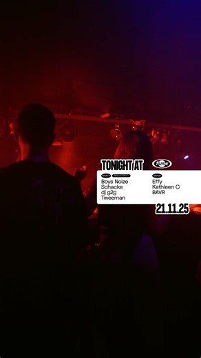 Tonight at Fuse ▫️𝗥𝗢𝗢𝗠 𝟬𝟭 – 𝗢𝗡𝗘𝗦 𝗮𝗻𝗱 𝗭𝗘𝗥𝗢𝗦 Boys Noize Schacke dj g2g Tweeman → New sound system in Room 01. ▫️𝗠𝗢𝗧𝗜𝗢𝗡 𝗥𝗢𝗢𝗠 – 𝗢𝗡𝗘𝗦 𝗮𝗻𝗱 𝗭𝗘𝗥𝗢𝗦 Effy BAVR Kathleen C → Doors open at 11:00 PM. → Tickets available via fuse.be/nov-21, and at the door. → Timetable only available inside the club. | Fuse