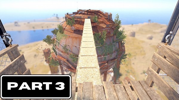 Rust Elevator Build Reaching Military Crates on the Dome - Step-by-Step Guide Part 3