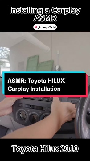 ASMR: Toyota Hilux Carplay & Android Auto Head Unit Installation