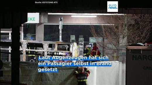 Bus-Brand in der Schweiz: Mindestens 6 Tote und mehrere Verletzte