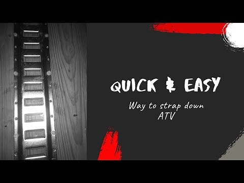 E-Track for QUICK and EASY strap down of ATV/UTV