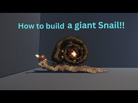 How to build a giant snail in Minecraft!