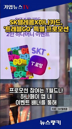SK텔레콤X하나카드, ‘트래블GO’ 특별 프로모션