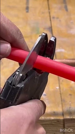 Installing a 1/2” shark bite elbow on PEX & copper pipe. #sharkbite #plumbing #diy #easyplumbing