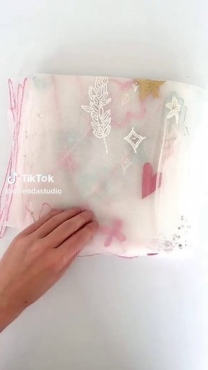 Unfolding a very special veil ✨🧡 #weddingveil #bridalveil #embroidery #bridal #bridaltiktok #weddings #weddingtok #veil