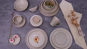 Porcelain Dinner Plate Set Dinnerware Modern Crockery Ceramic Stoneware Under Glazed Dinner Plate Restaurant Tableware for Hotel