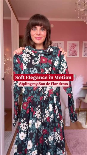 Night Garden 🌸💫🌚🍃 pattern, developed by @cassidydemkov ❤️ has a character! So we’ve made only two of our most loved styles in it - Classic & Carmen Dresses. It’s authentic, unique, elegant & it surely stands out! Perfect for festive days, just as featured by @dearviola 🤗, but we can also see it as a base for so many creative cold season style stories! Would you see these dresses in your style menu?! 🥰✨ Happy Thanksging Sale!! Up to 40% off & a little more 🫠😘 #sondeflor #linendress #vinta