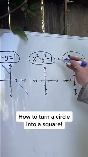How to Turn a Circle into a Square! #shorts