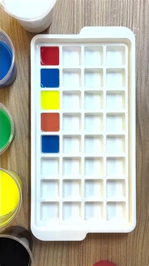 Blue + Yellow = 💙 + 💛 Guess the Color #colormixing #satisfyingart #colormixingmagic #art