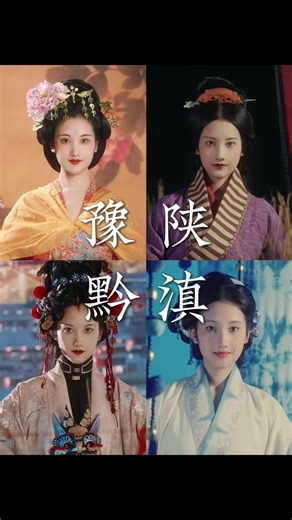 中国四省古装一览A list of ancient costumes in four provinces of China#上热门 #非遗文化传承 #华夏文明 #中国文化 #百遗馆