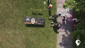 Northern Michigan From Above: Getting colorful at the first Rainbow Run