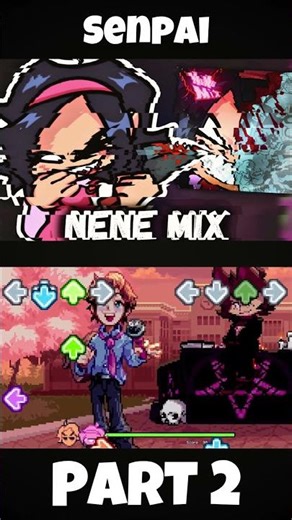 FNF - Nene MIX [PART 2|Senpai] (FNF MOD) #shorts