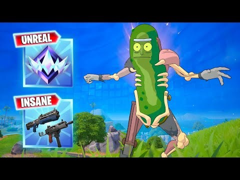 The NEW Pickle Rick 'Rick & Morty' Skin is INSANE! (Fortnite Unreal Ranked 16 Elims)