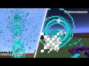 Sonic Boom Fireworks & Crossbow In Minecraft 【Tutorial】