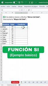 Ejemplo básico de la FUNCIÓN SI en Excel #Excel #exceltips | Enrique XLS - Excel