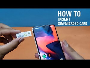 Samsung Galaxy A22 (4G/5G) - How to insert the SIM/MicroSD card?